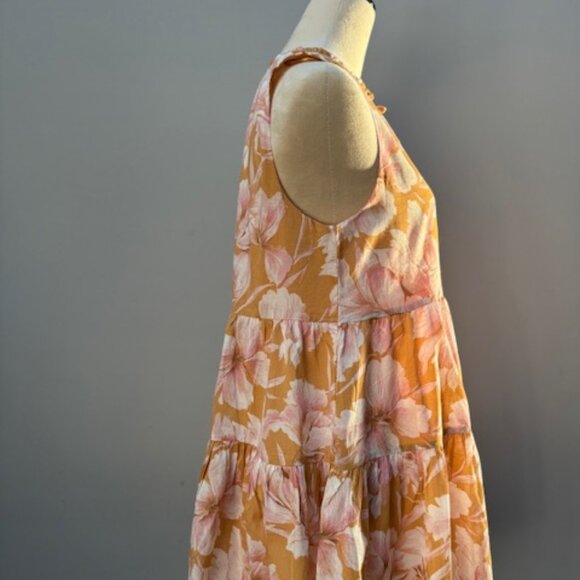 NWT Steve Madden Disposition Tiered Sundress in Golden Glow - Picture 5 of 13